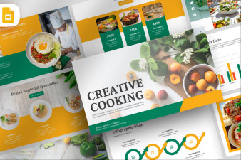 Fresh Creative Cooking Google Slide Template